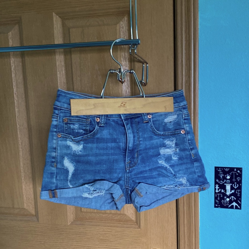 American eagle high rise shortie shorts